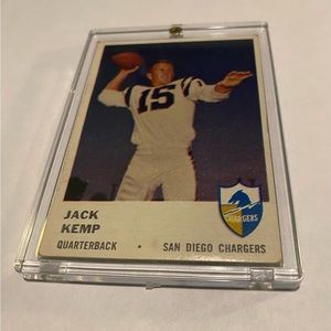 Jack Kemp 1961 Fleer Football Ball Card Vintage Collectible
